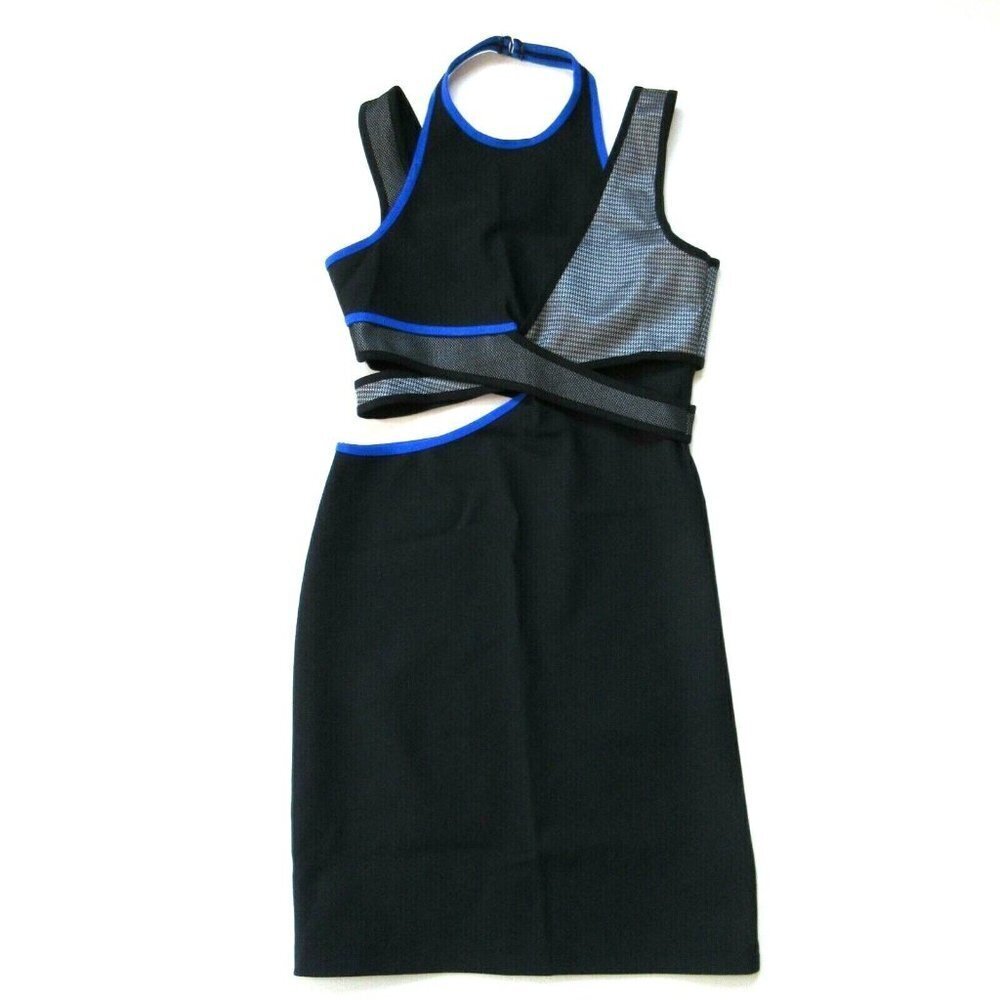 NWT ALEXANDER WANG x H&M 2014 Sporty Mini in Black Cutout Halter Dress 12